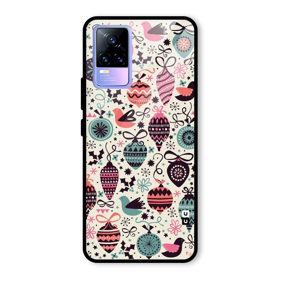 Celebration Pattern Glass Back Case for Vivo Y73