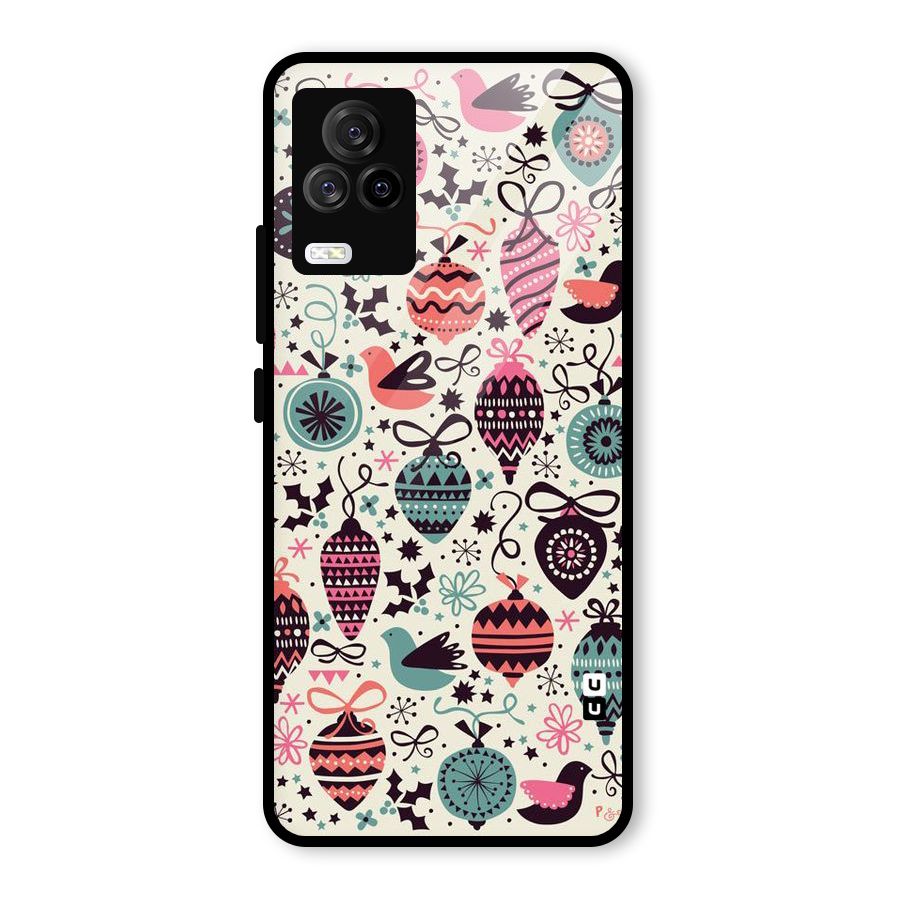 Celebration Pattern Glass Back Case for Vivo iQOO 7 Legend 5G