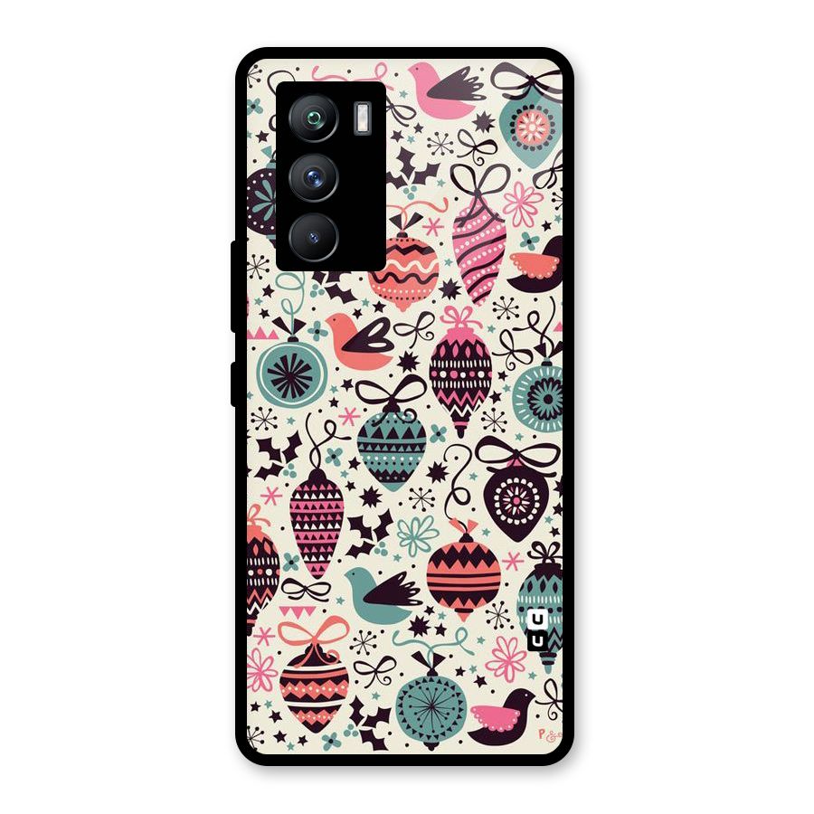 Celebration Pattern Glass Back Case for Vivo iQOO 9 SE