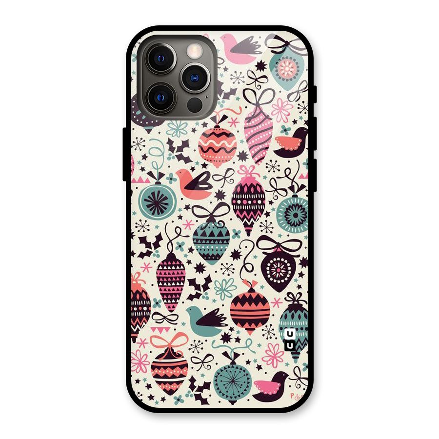 Celebration Pattern Glass Back Case for iPhone 12 Pro