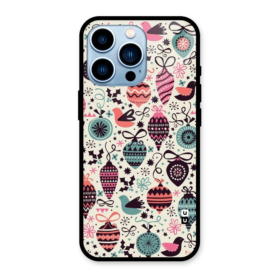 Celebration Pattern Glass Back Case for iPhone 13 Pro