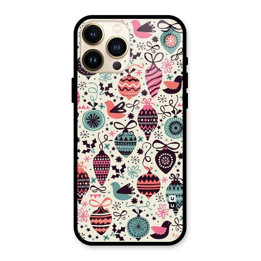 Celebration Pattern Glass Back Case for iPhone 13 Pro Max