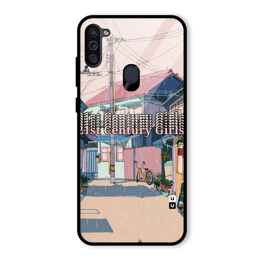Century Girls Glass Back Case for Galaxy M11