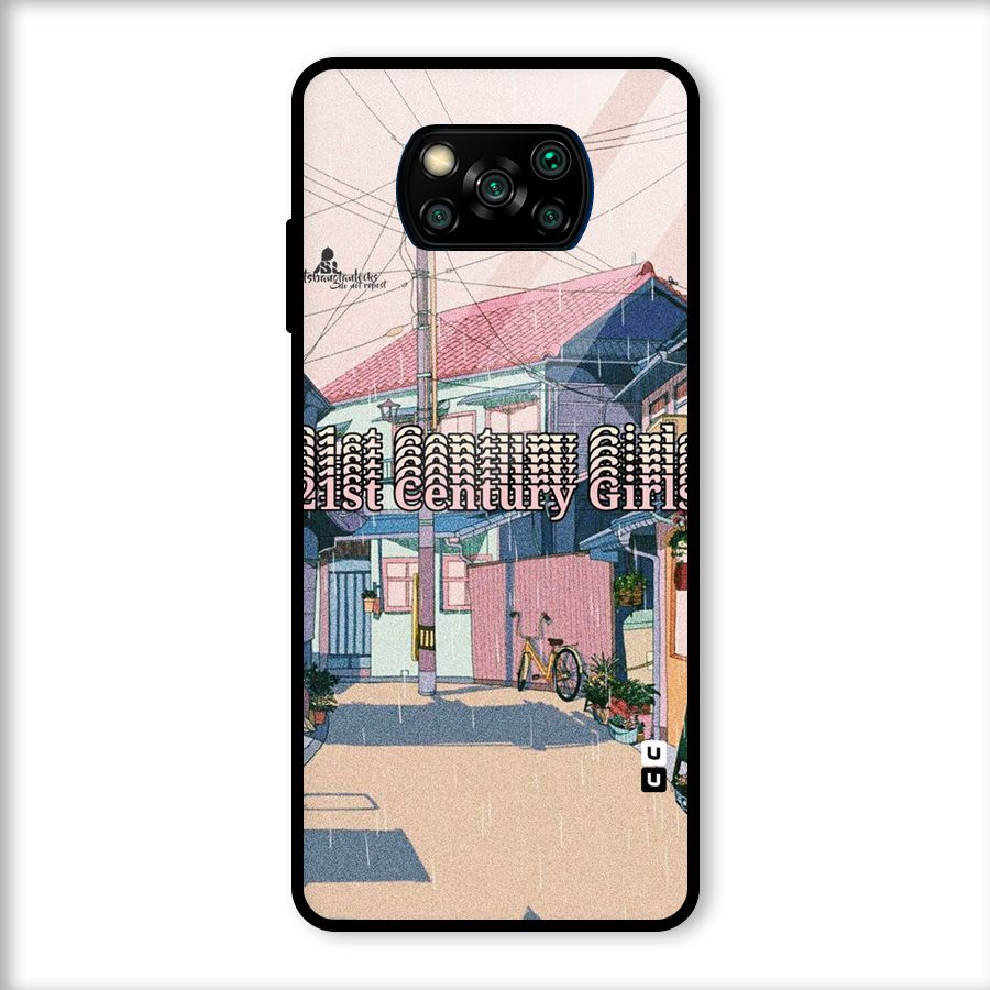 Century Girls Glass Back Case for Poco X3