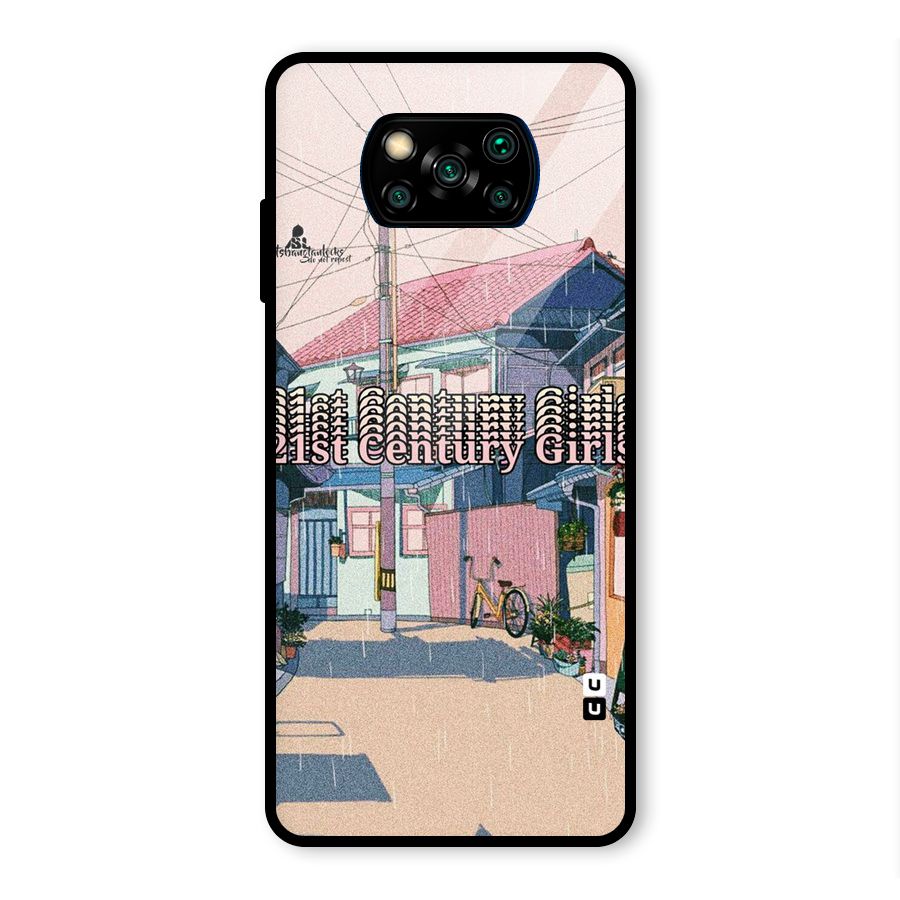 Century Girls Glass Back Case for Poco X3 Pro