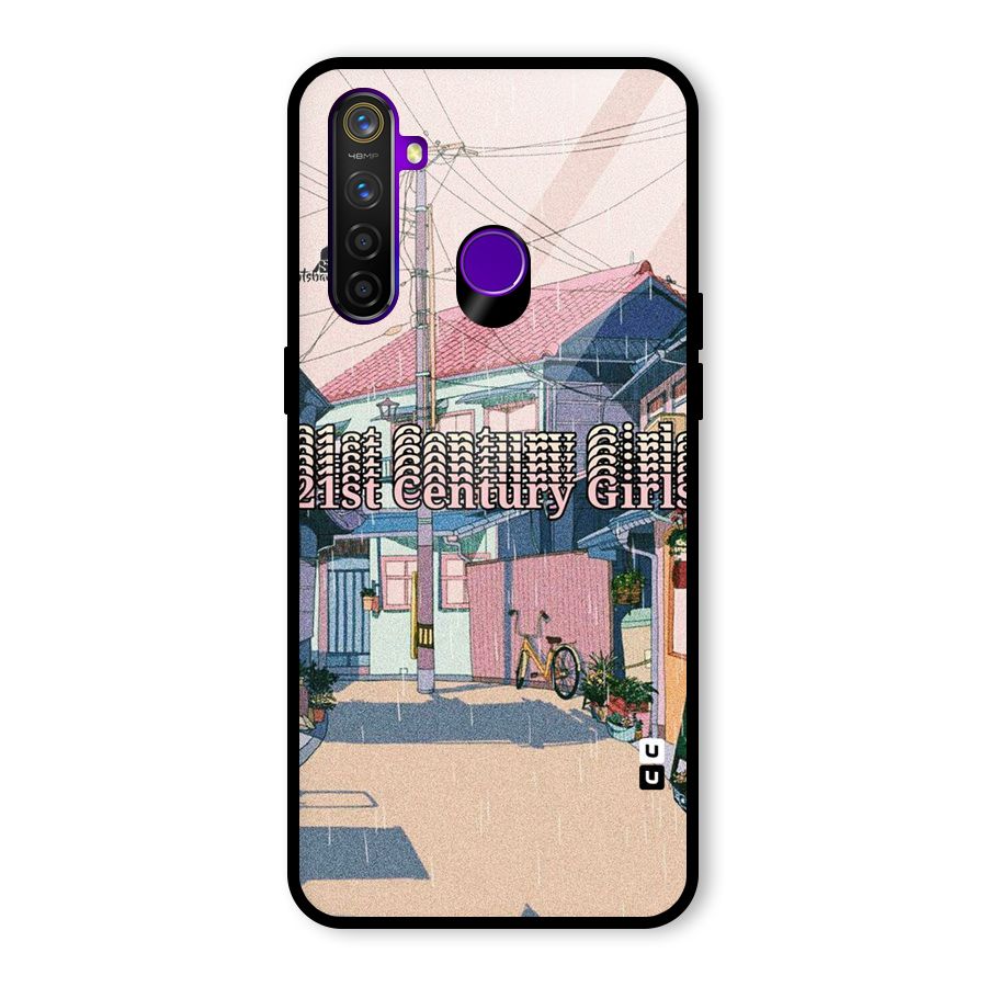 Century Girls Glass Back Case for Realme 5 Pro