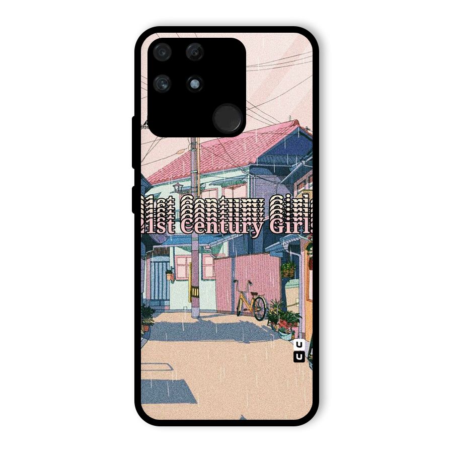 Century Girls Glass Back Case for Realme Narzo 50A