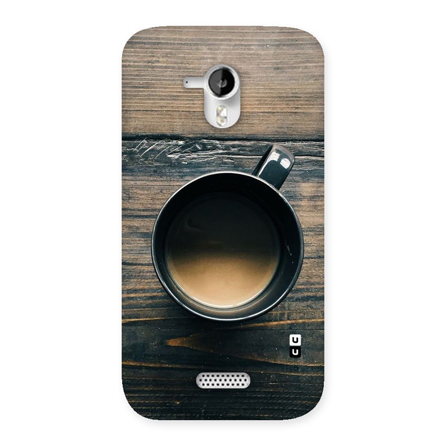Chai On Wood Back Case for Micromax Canvas HD A116