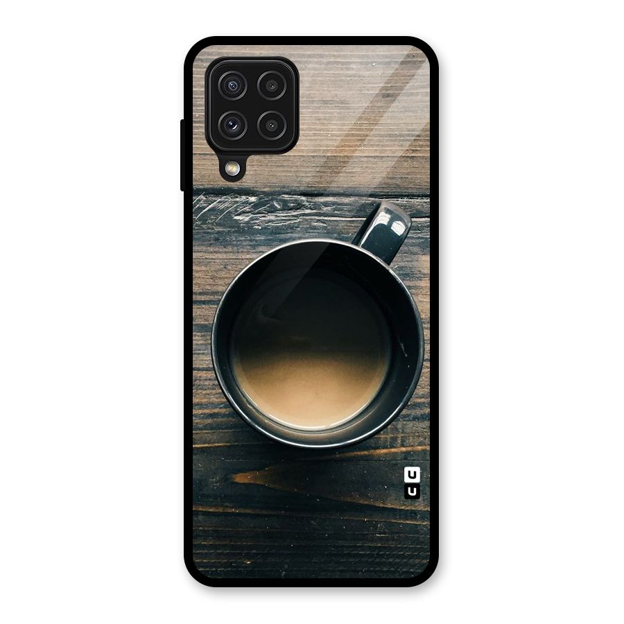 Chai On Wood Glass Back Case for Galaxy A22 4G