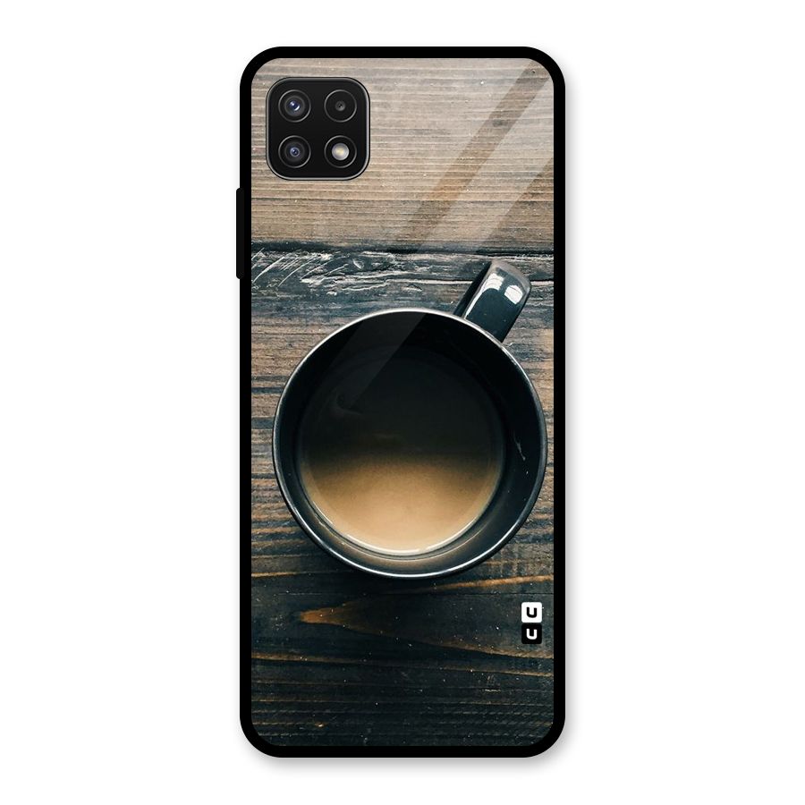 Chai On Wood Glass Back Case for Galaxy A22 5G