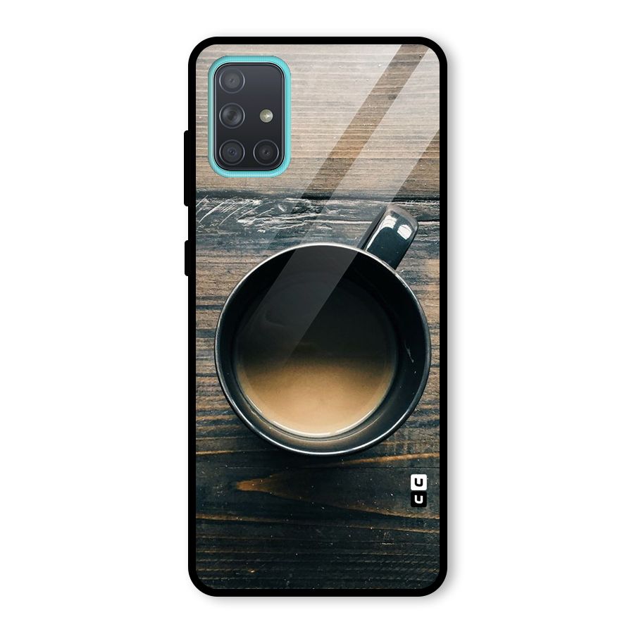Chai On Wood Glass Back Case for Galaxy A71