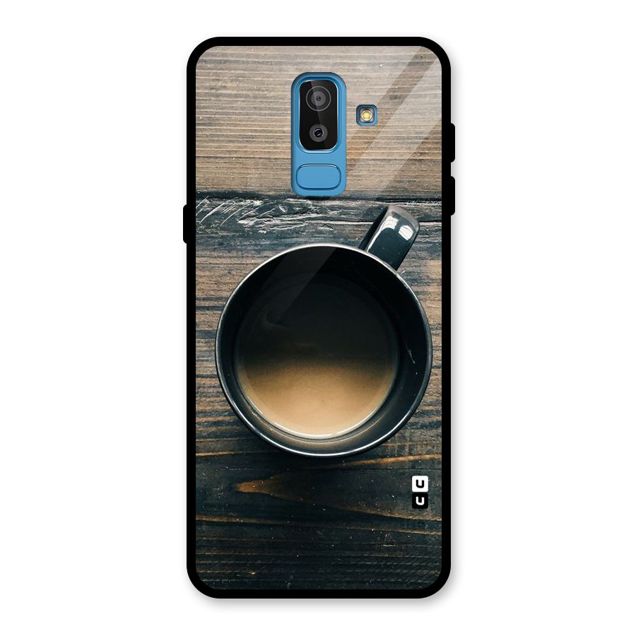 Chai On Wood Glass Back Case for Galaxy J8