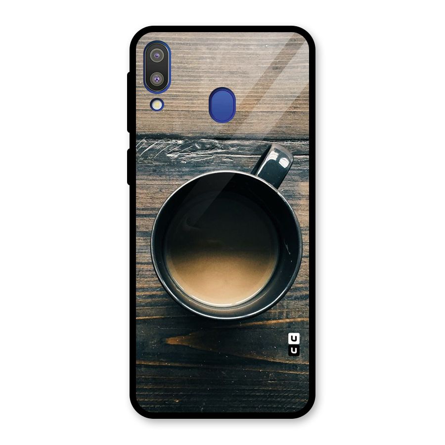 Chai On Wood Glass Back Case for Galaxy M20