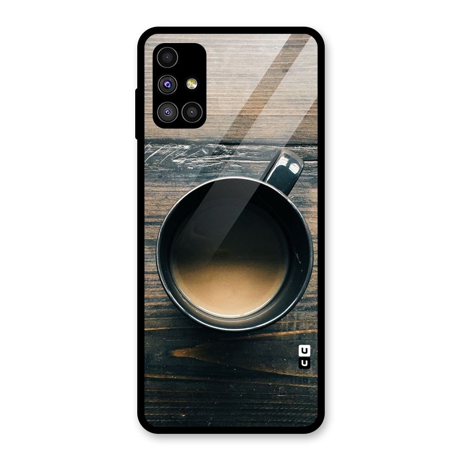 Chai On Wood Glass Back Case for Galaxy M51
