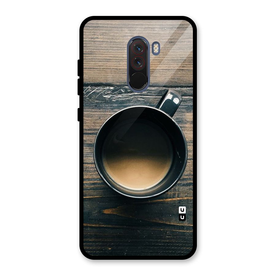 Chai On Wood Glass Back Case for Poco F1