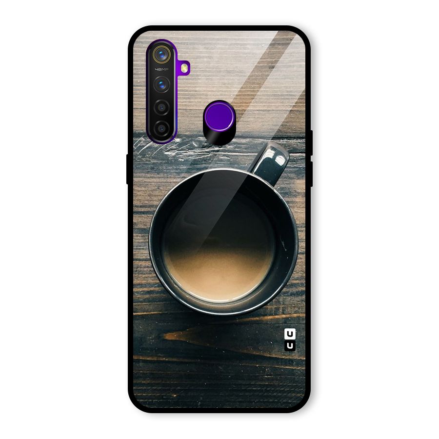 Chai On Wood Glass Back Case for Realme 5 Pro