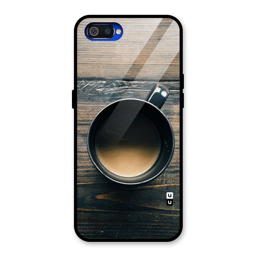 Chai On Wood Glass Back Case for Realme C2