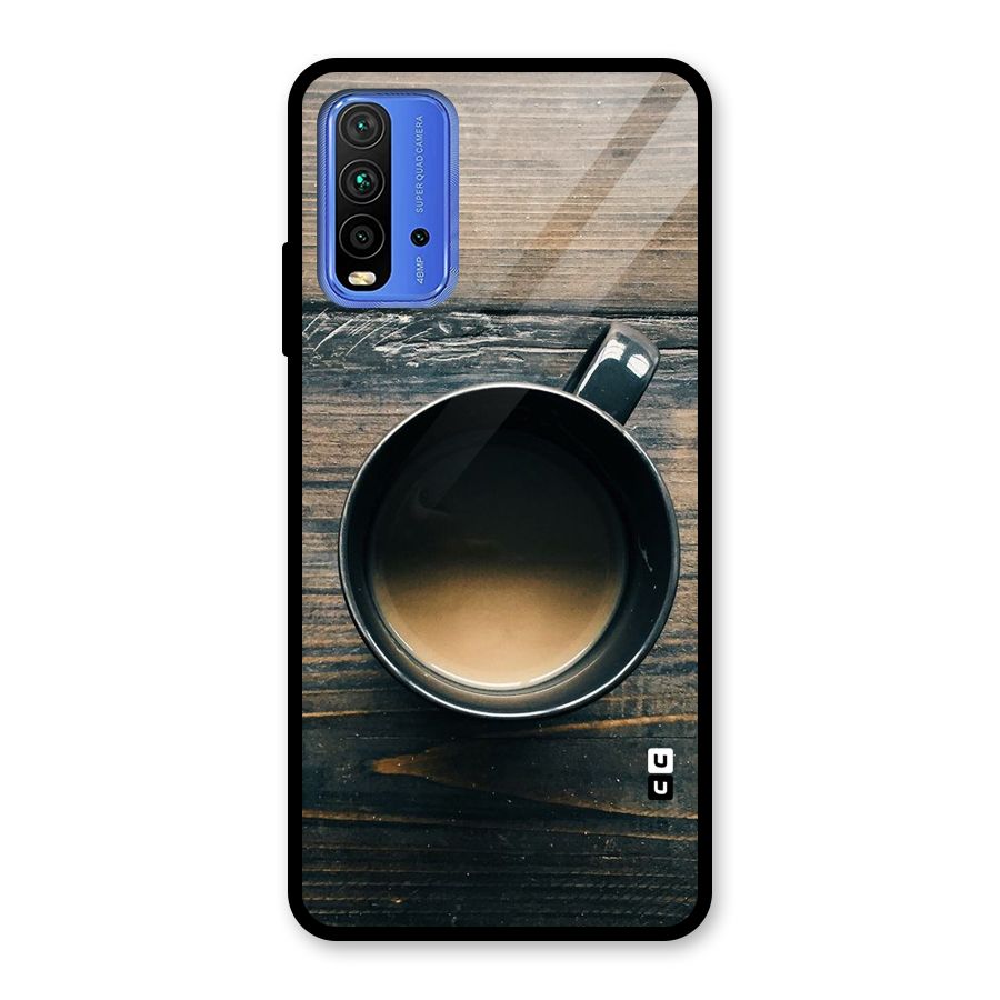 Chai On Wood Glass Back Case for Redmi 9 Power