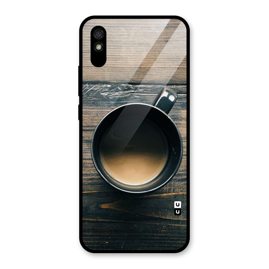 Chai On Wood Glass Back Case for Redmi 9i