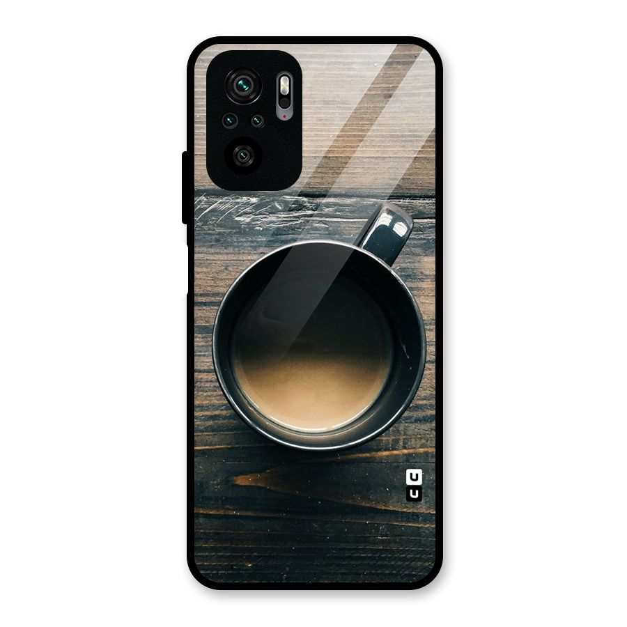 Chai On Wood Glass Back Case for Redmi Note 10S