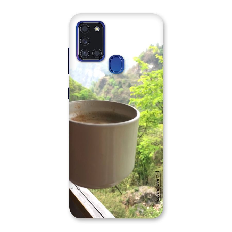 Chai With Mountain View Back Case for Galaxy A21s