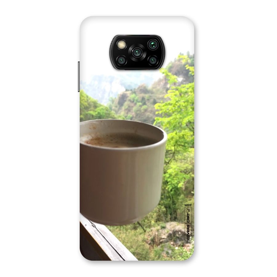Chai With Mountain View Back Case for Poco X3