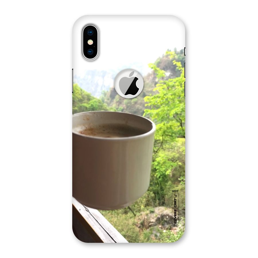 Chai With Mountain View Back Case for iPhone X Logo Cut