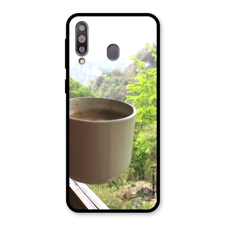 Chai With Mountain View Glass Back Case for Galaxy M30