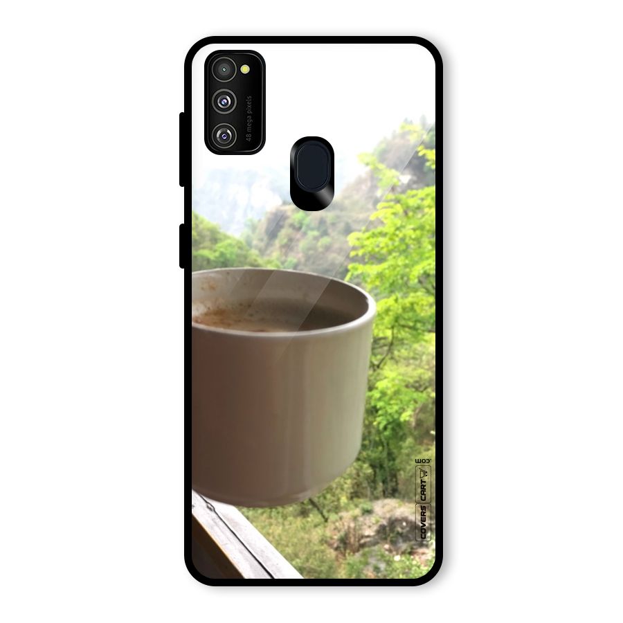 Chai With Mountain View Glass Back Case for Galaxy M30s