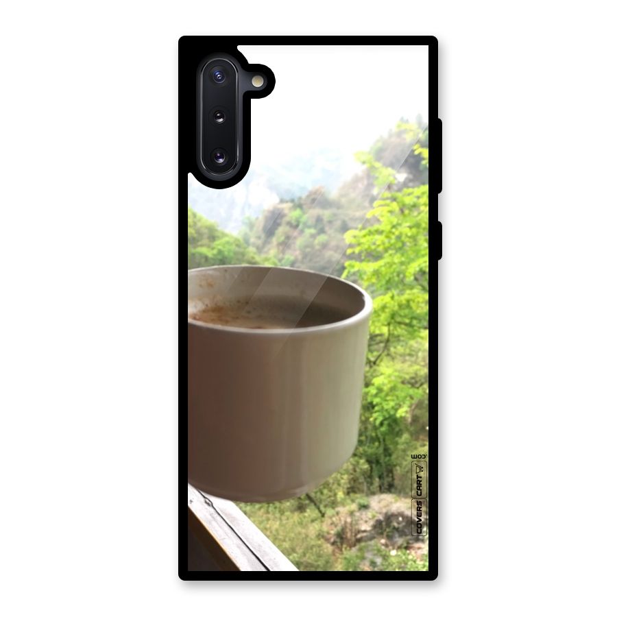 Chai With Mountain View Glass Back Case for Galaxy Note 10