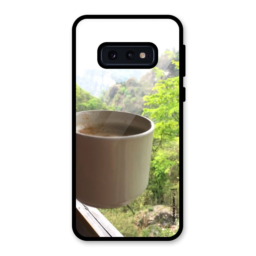 Chai With Mountain View Glass Back Case for Galaxy S10e