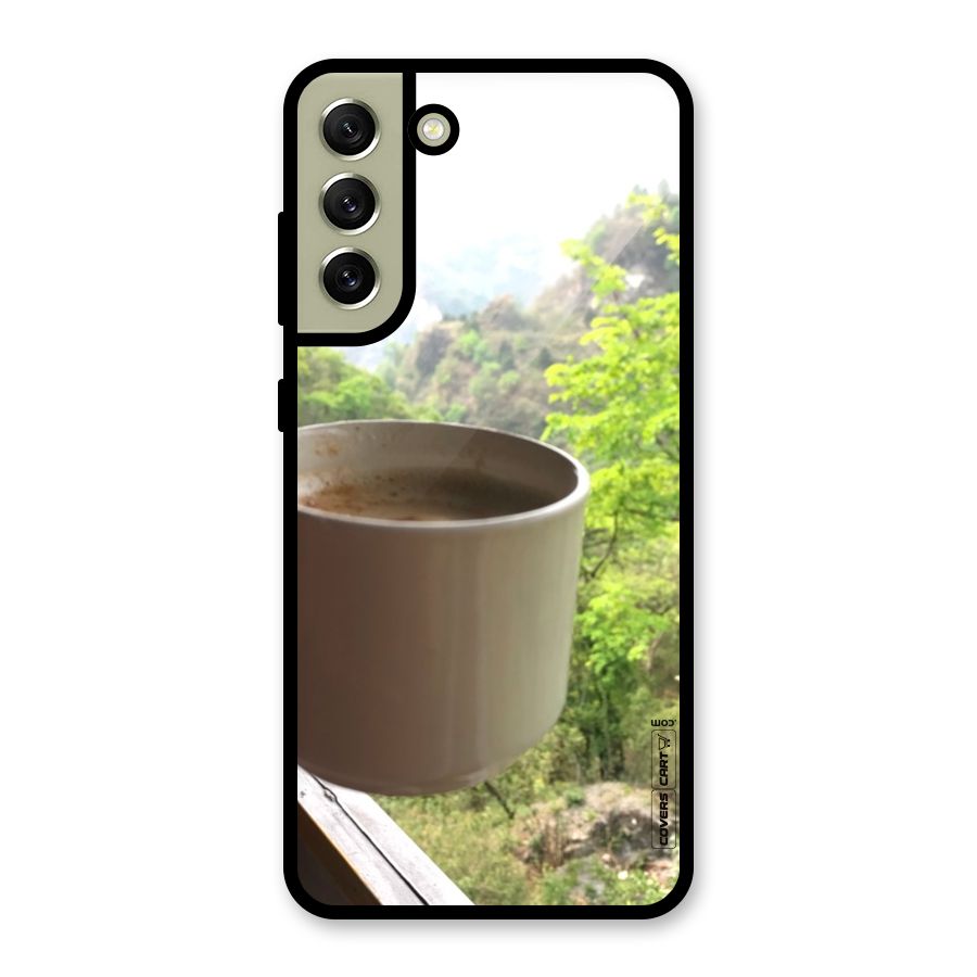 Chai With Mountain View Glass Back Case for Galaxy S21 FE 5G