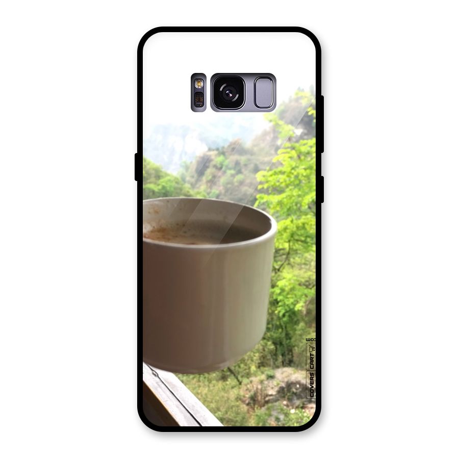 Chai With Mountain View Glass Back Case for Galaxy S8