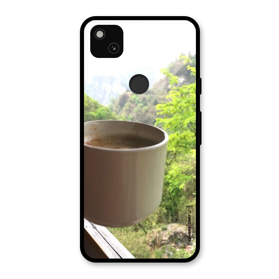 Chai With Mountain View Glass Back Case for Google Pixel 4a
