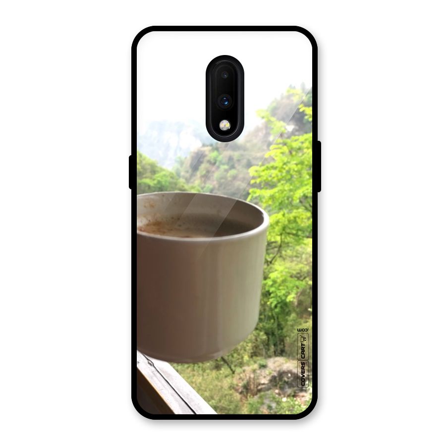 Chai With Mountain View Glass Back Case for OnePlus 7