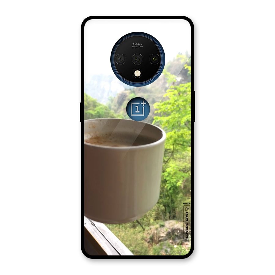 Chai With Mountain View Glass Back Case for OnePlus 7T