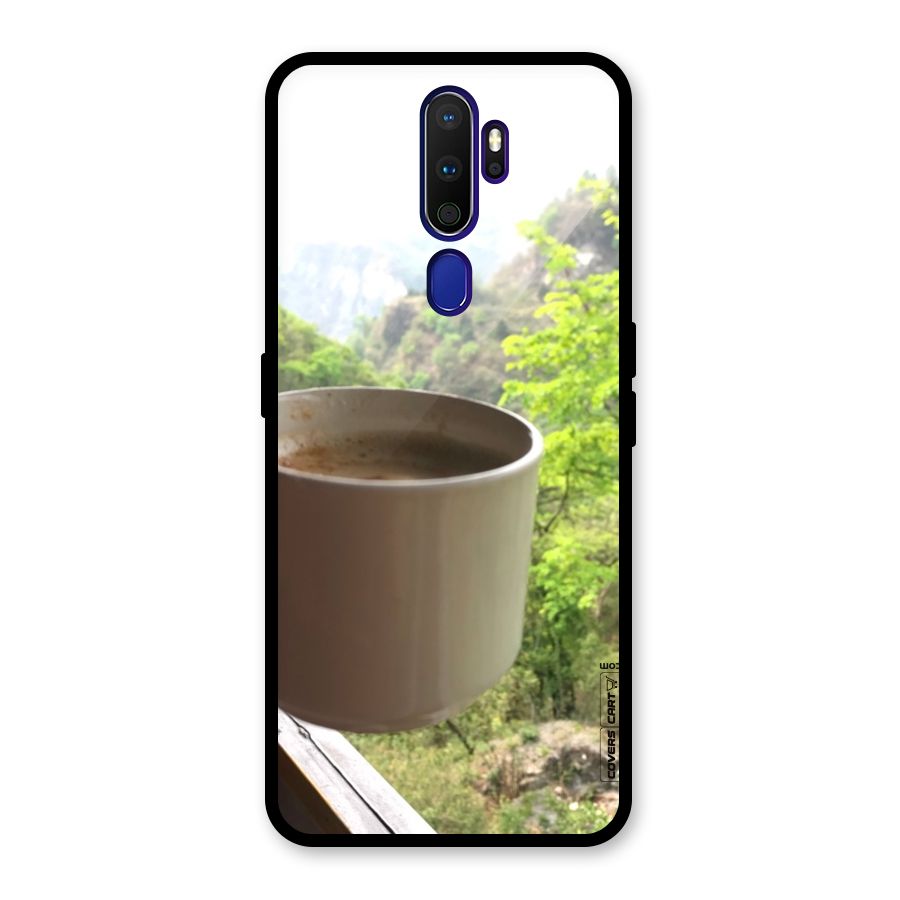 Chai With Mountain View Glass Back Case for Oppo A9 (2020)
