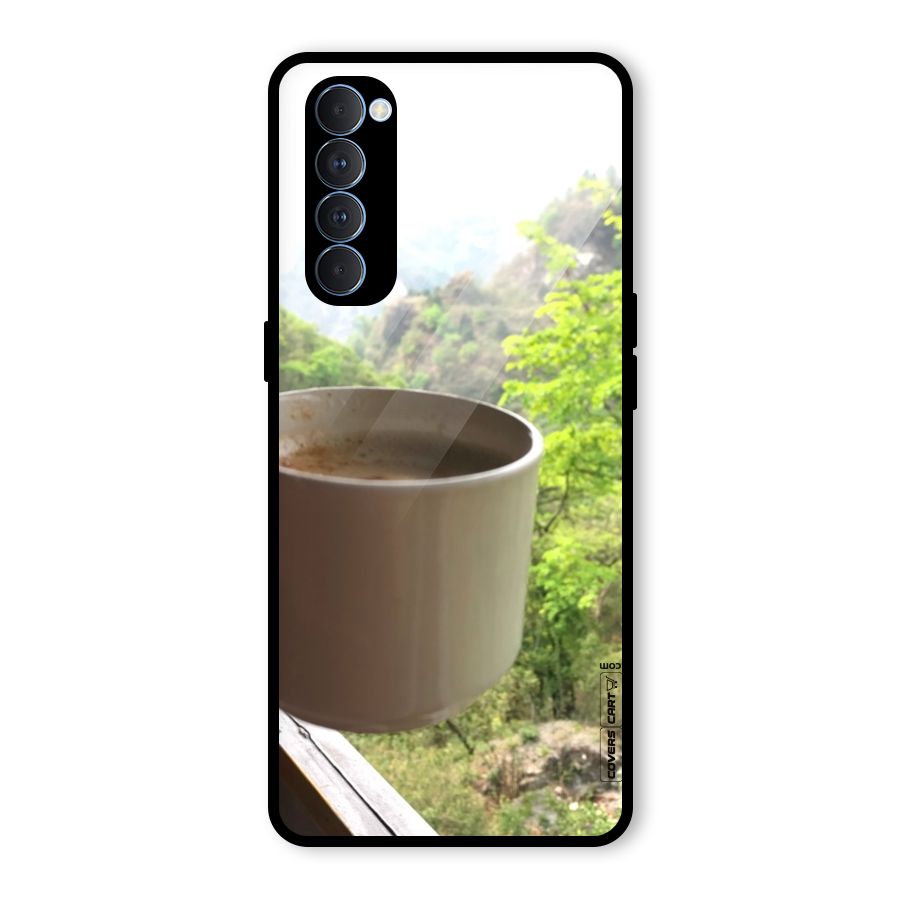 Chai With Mountain View Glass Back Case for Oppo Reno4 Pro