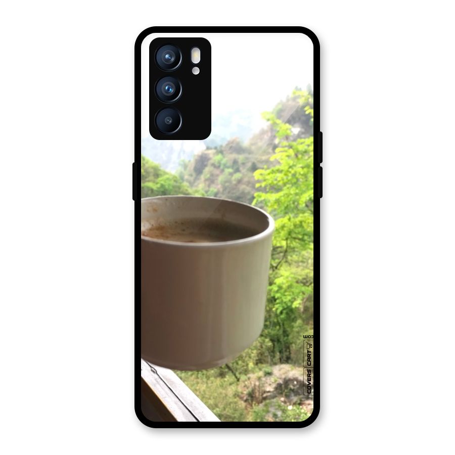 Chai With Mountain View Glass Back Case for Oppo Reno6 5G