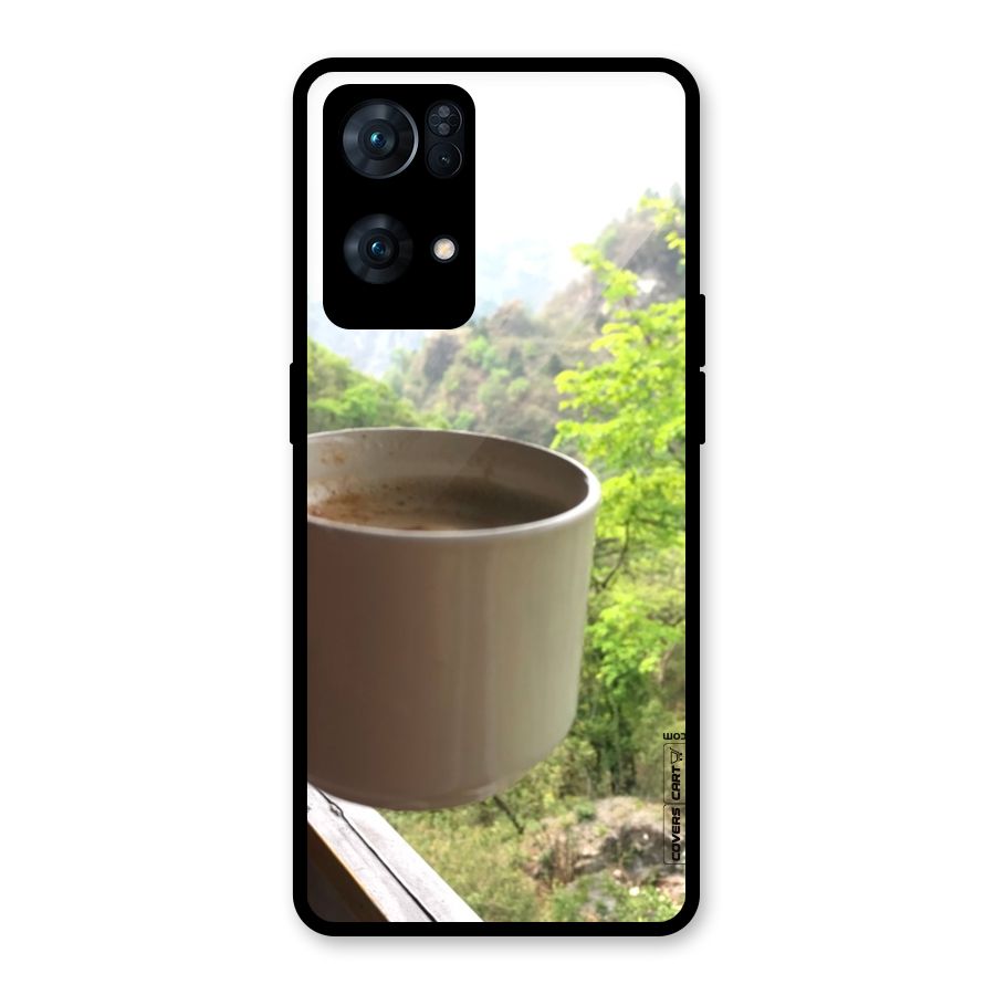Chai With Mountain View Glass Back Case for Oppo Reno7 Pro 5G