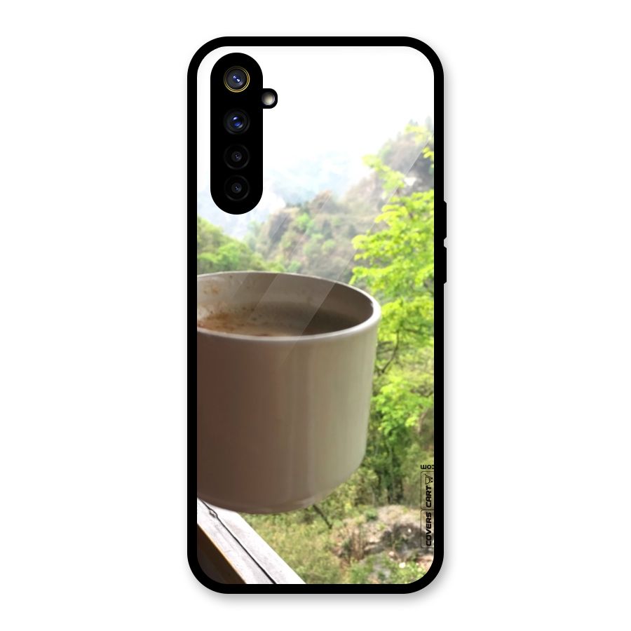 Chai With Mountain View Glass Back Case for Realme 6