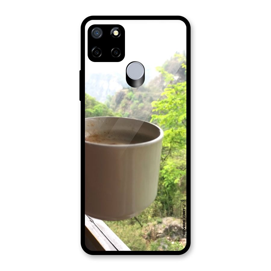 Chai With Mountain View Glass Back Case for Realme C12