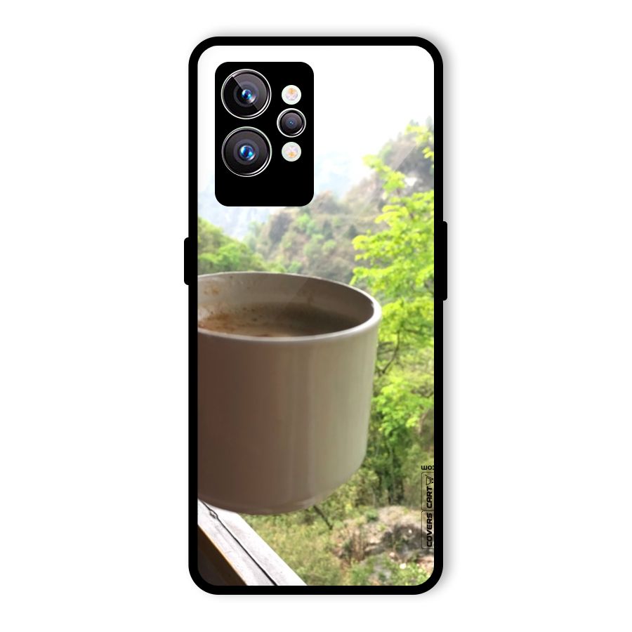 Chai With Mountain View Glass Back Case for Realme GT2 Pro