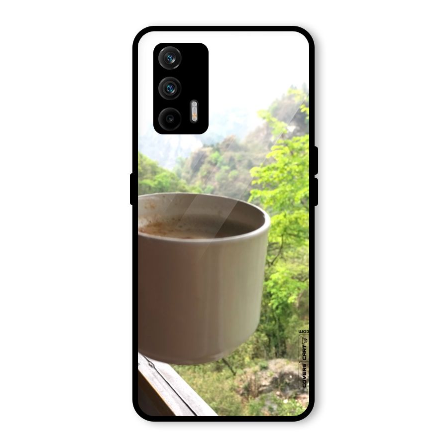 Chai With Mountain View Glass Back Case for Realme GT 5G