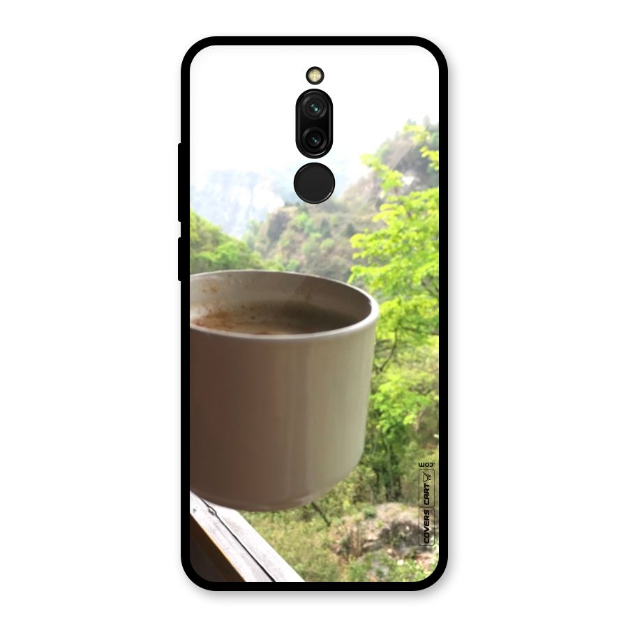 Chai With Mountain View Glass Back Case for Redmi 8