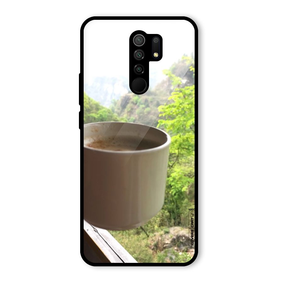 Chai With Mountain View Glass Back Case for Redmi 9 Prime