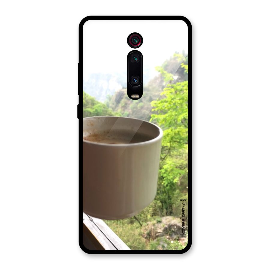 Chai With Mountain View Glass Back Case for Redmi K20