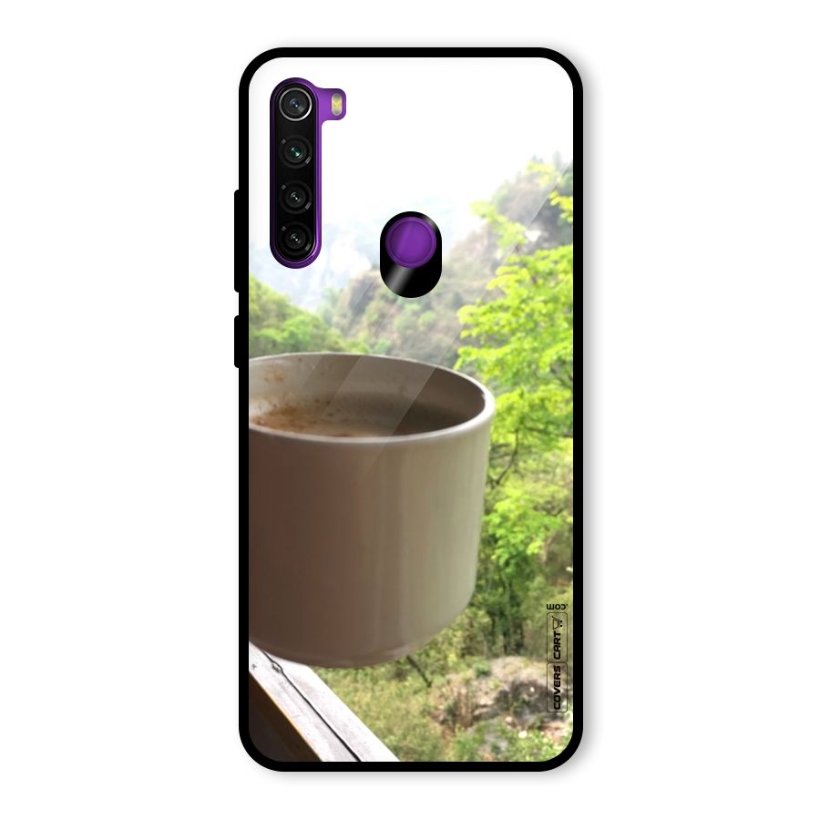 Chai With Mountain View Glass Back Case for Redmi Note 8
