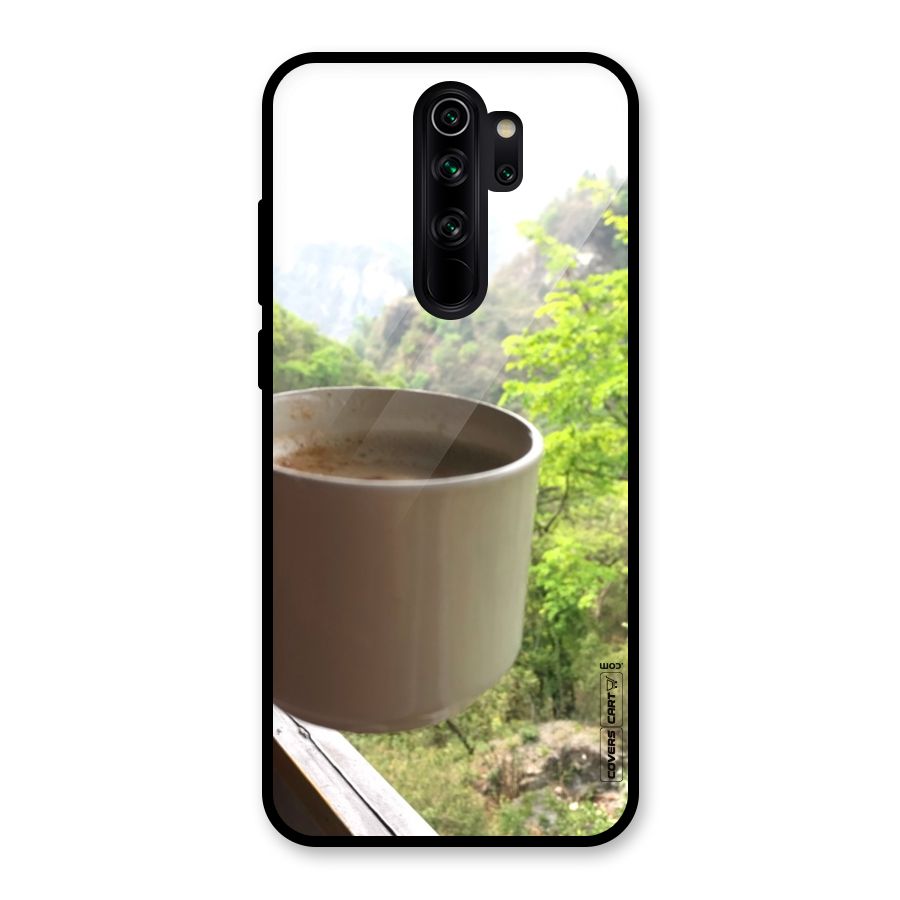 Chai With Mountain View Glass Back Case for Redmi Note 8 Pro