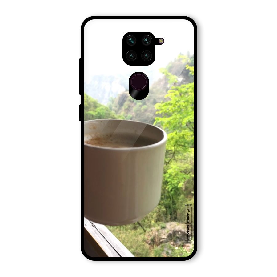 Chai With Mountain View Glass Back Case for Redmi Note 9